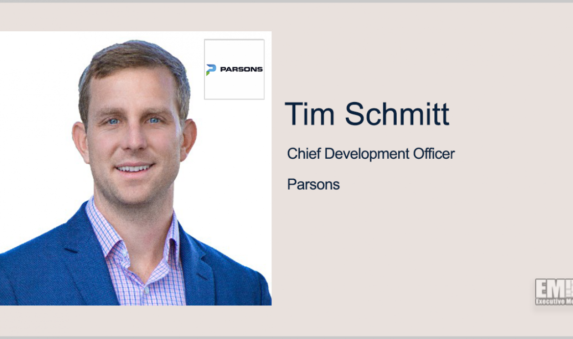 Tim Schmitt Named to Parsons Executive Leadership Team; Carey Smith Quoted