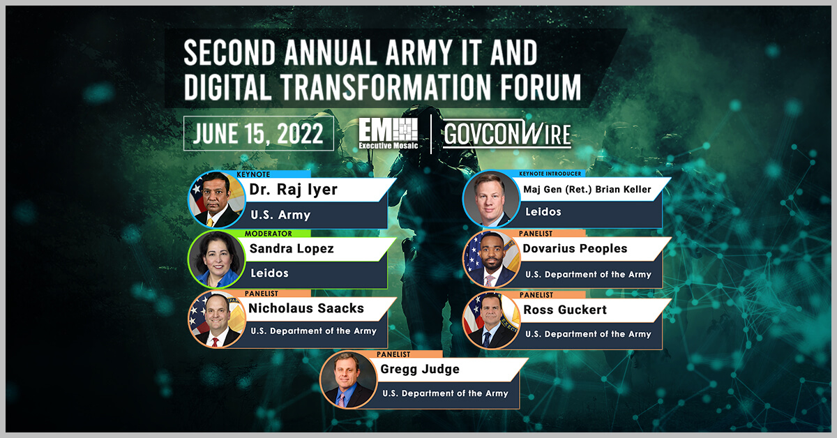 Army Leaders Gregg Judge, Dovarius Peoples, Matthew Maier Discuss Modernization Funding Challenges, United Network Operations at GovCon Wire Panel Discussion