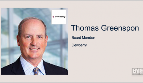 Former Booz Allen Exec Thomas Greenspon Joins Dewberry Board
