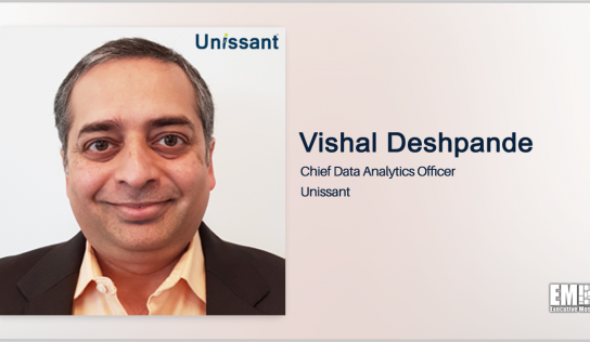 Vishal Deshpande Named Unissant Chief Data Analytics Officer