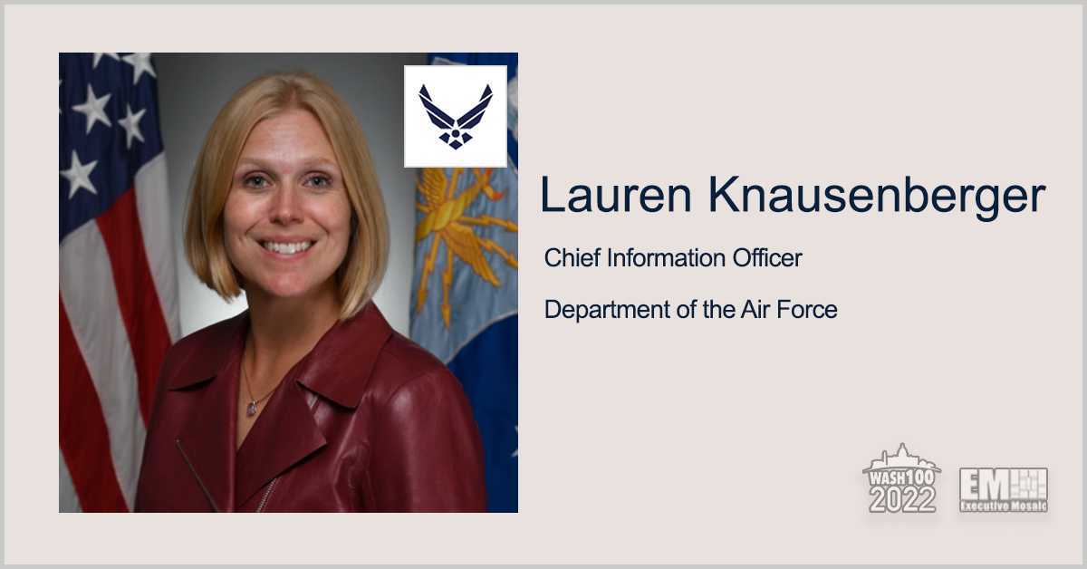 Air Force CIO Lauren Knausenberger: Contract Award for Enterprise IT Coming ‘Any Second Now’