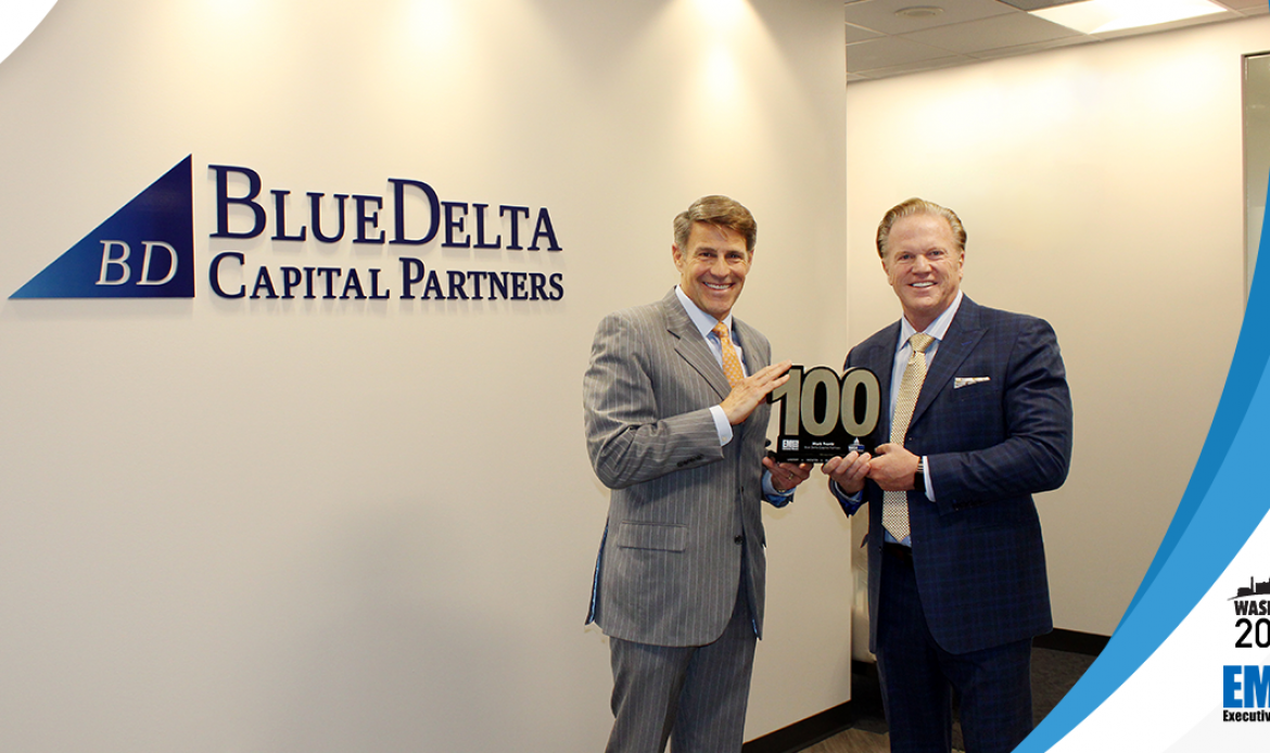 Mark Frantz, Co-Founder of Blue Delta Capital Partners, Presented 2022 Wash100 Award By Executive Mosaic CEO Jim Garrettson