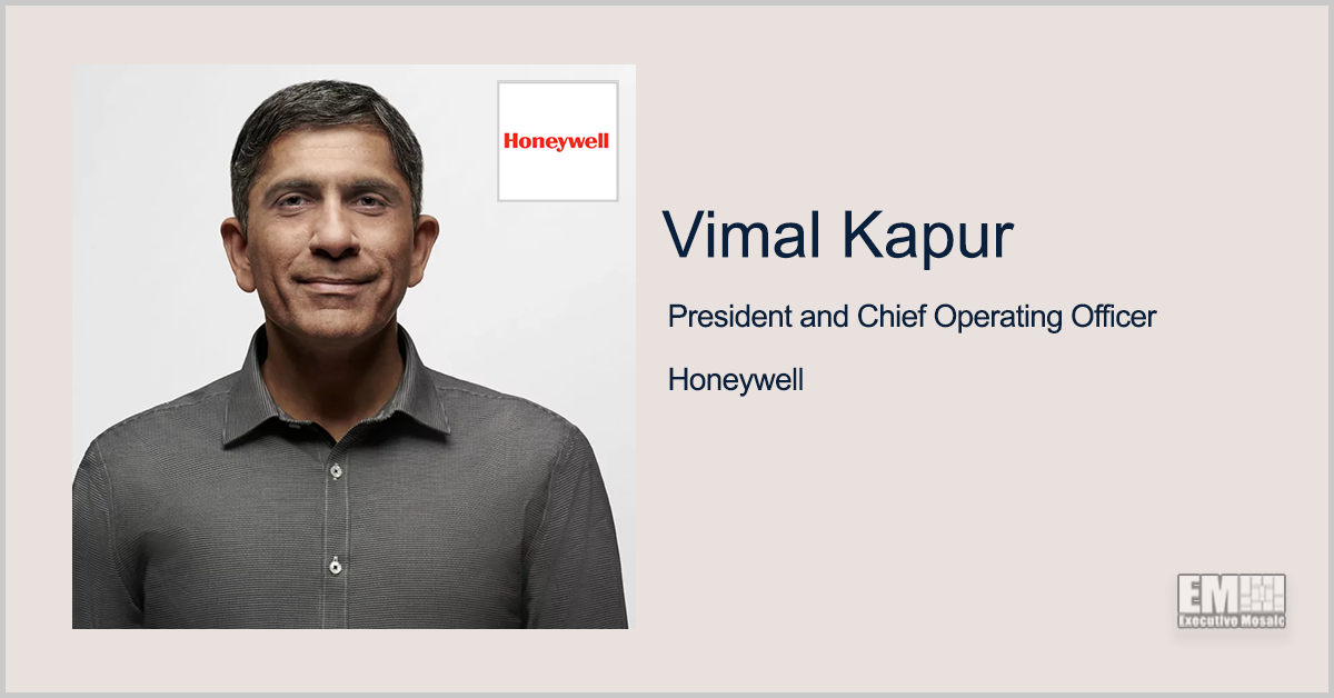 Vimal Kapur Promoted to Honeywell President, COO