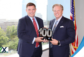 V2X CEO Chuck Prow Presented His 8th Wash100 Award By Executive Mosaic CEO Jim Garrettson