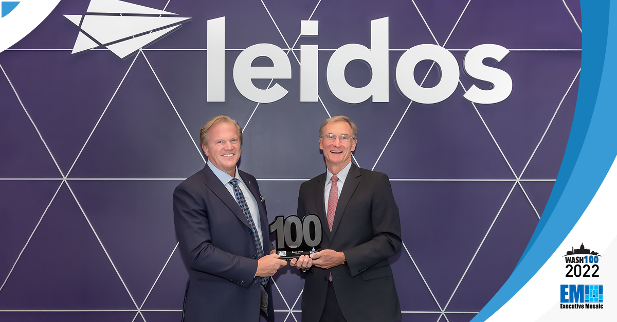 Leidos Chairman, CEO Roger Krone Receives 9th Wash100 Award From Executive Mosaic CEO Jim Garrettson