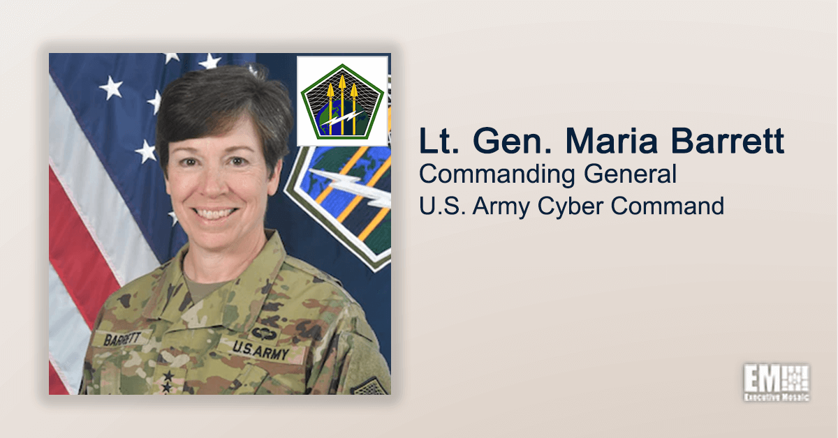 Impending TRADOC Document Outlines Pathway for Army to Achieve Information Advantage; Lt. Gen. Maria Barrett Quoted