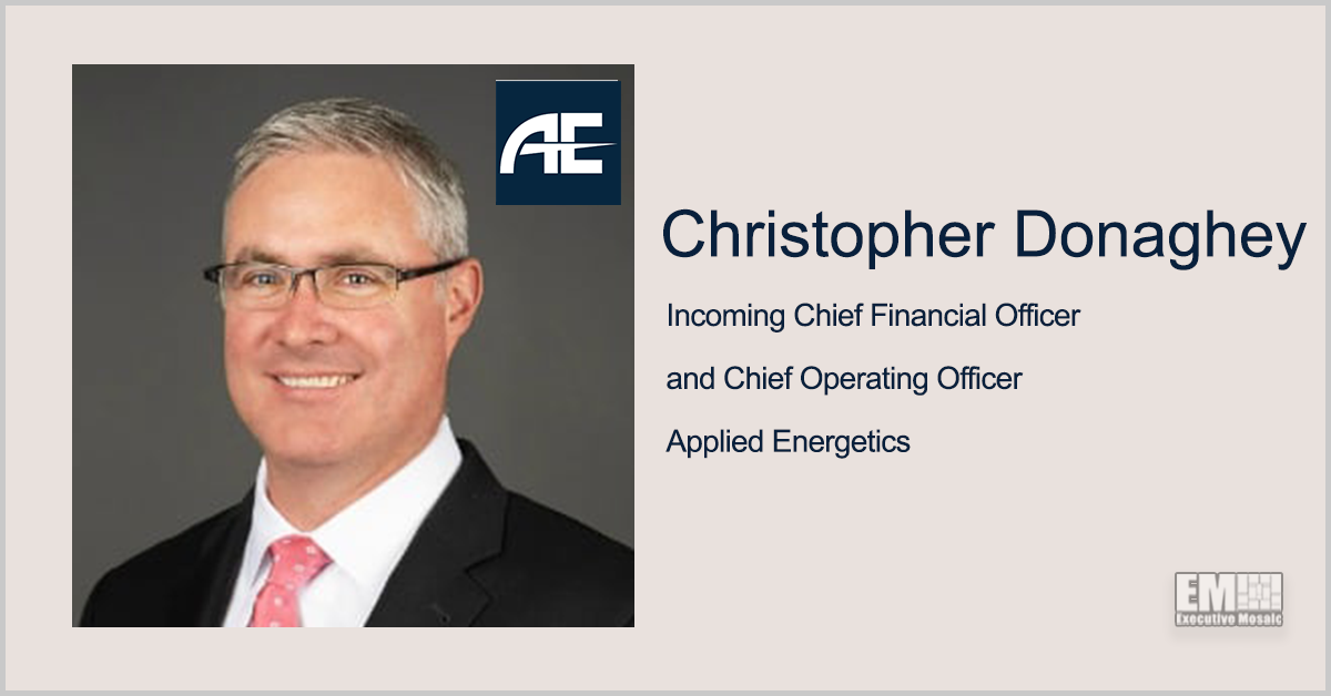 Chris Donaghey Takes CFO, COO Roles at Applied Energetics
