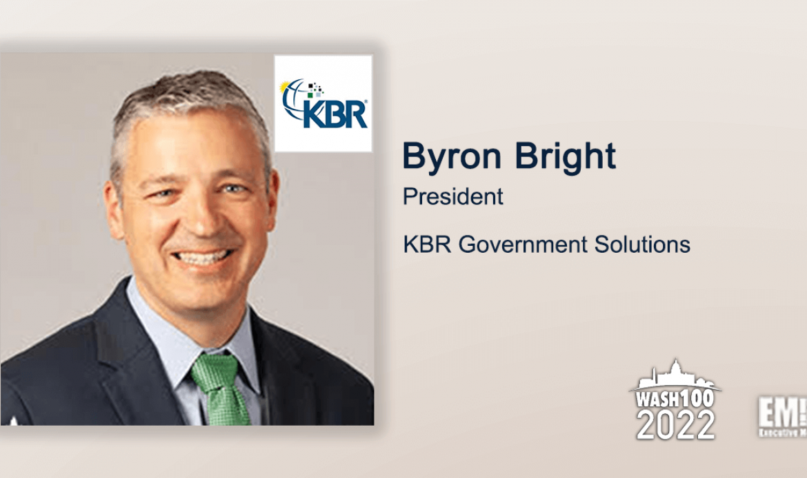 KBR Awarded AFRL Contract for Medical R&D Support; Byron Bright Quoted