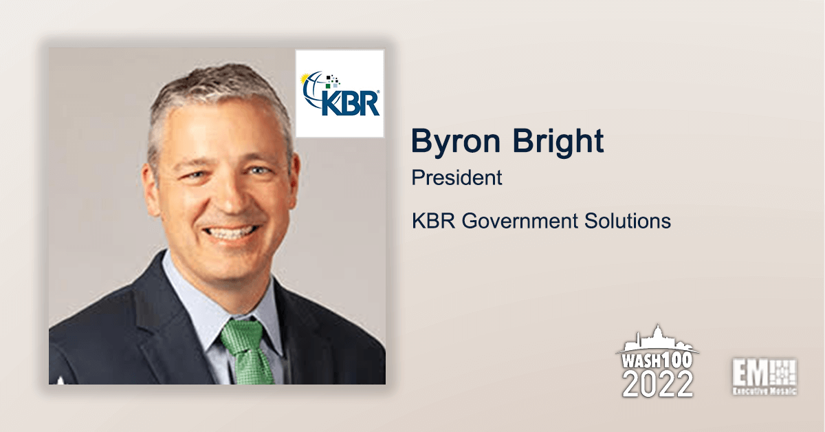 KBR Awarded AFRL Contract for Medical R&D Support; Byron Bright Quoted