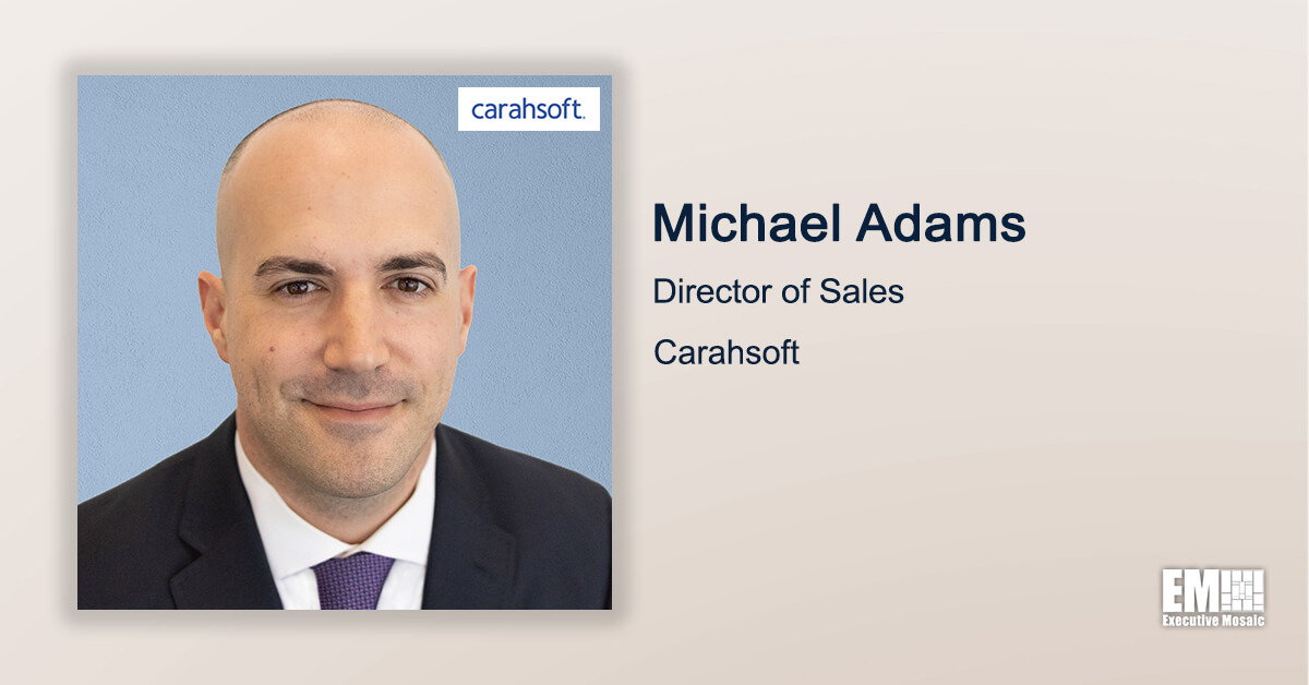 Q&A With Carahsoft Sales Director Michael Adams on Increasing AI Use Cases, Vendors