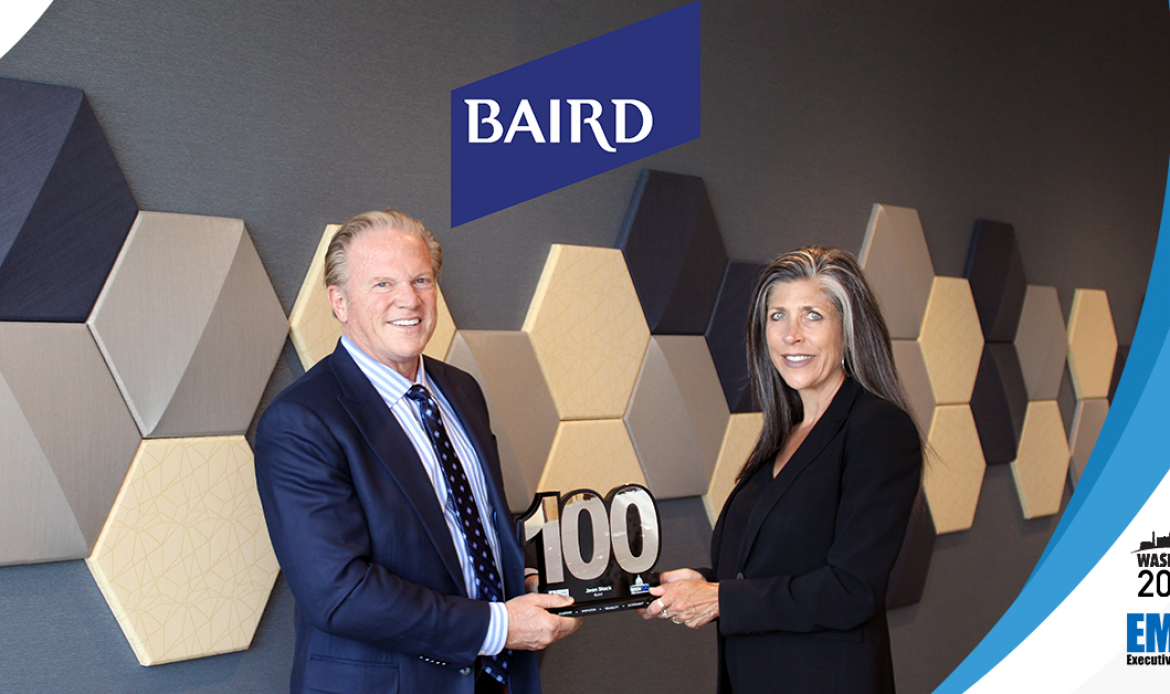 Baird Managing Director Jean Stack Presented 2nd Wash100 Award By Executive Mosaic CEO Jim Garrettson