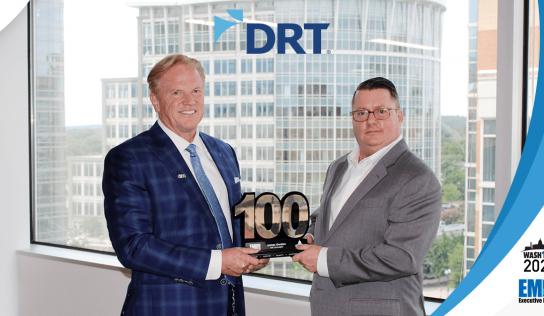 DRT Strategies CEO James Gordon Presented 1st Wash100 Award By Executive Mosaic CEO Jim Garrettson