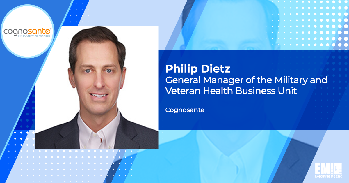 Cognosante Awarded $217M to Continue VA Care Referral Program Support; Philip Dietz Quoted