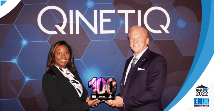 QinetiQ US CEO Shawn Purvis Receives 2nd Consecutive Wash100 Award From Executive Mosaic CEO Jim Garrettson
