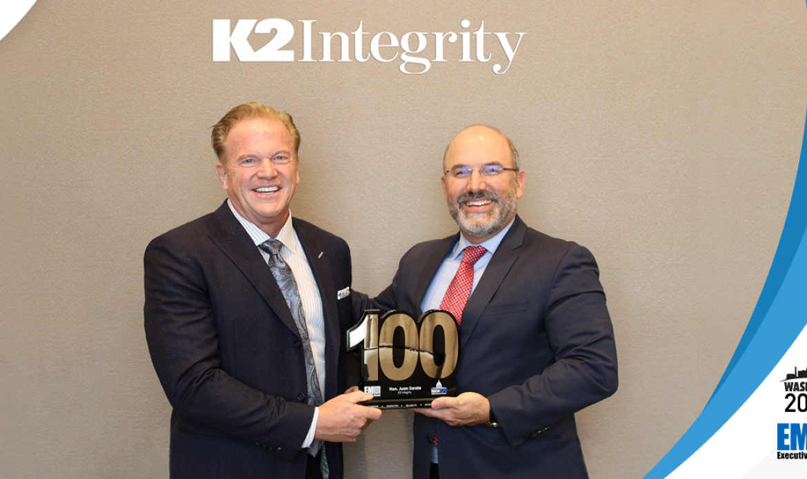 K2 Integrity’s Juan Zarate Receives 2nd Wash100 Award From Executive Mosaic CEO Jim Garrettson
