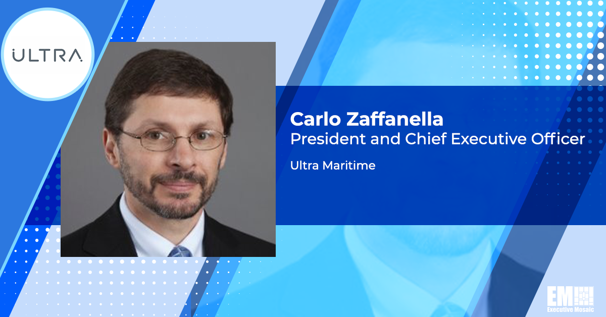 General Dynamics Vet Carlo Zaffanella Appointed Ultra Maritime President, CEO