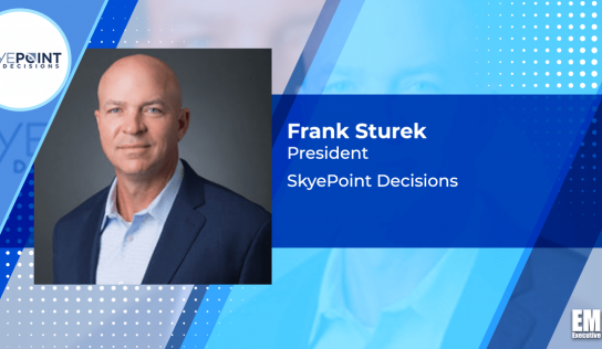 Frank Sturek: SkyePoint Makes Federal Market Push With SNR Government IT Services Purchase