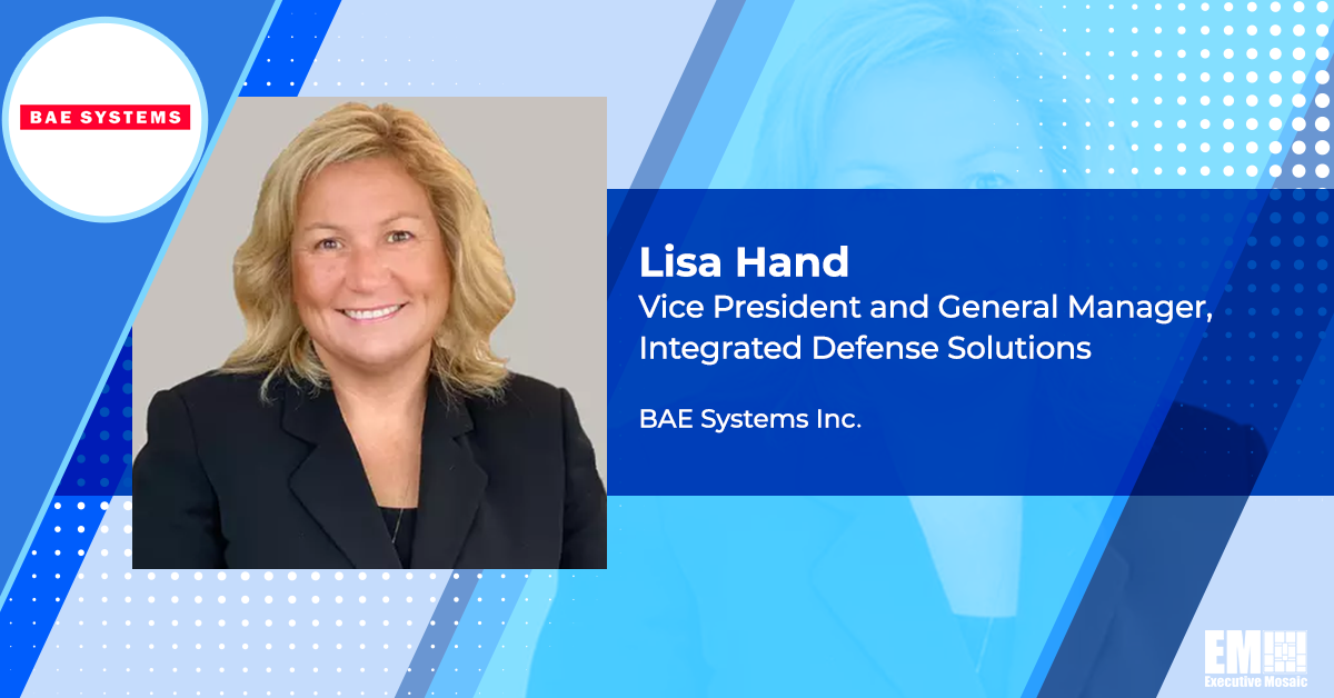 BAE Secures $143M Navy Surface Combat Systems Center Support Contract; Lisa Hand Quoted