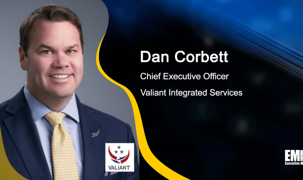 Valiant Awarded Post on $1.3B Navy Training Systems Support Contract; Dan Corbett Quoted