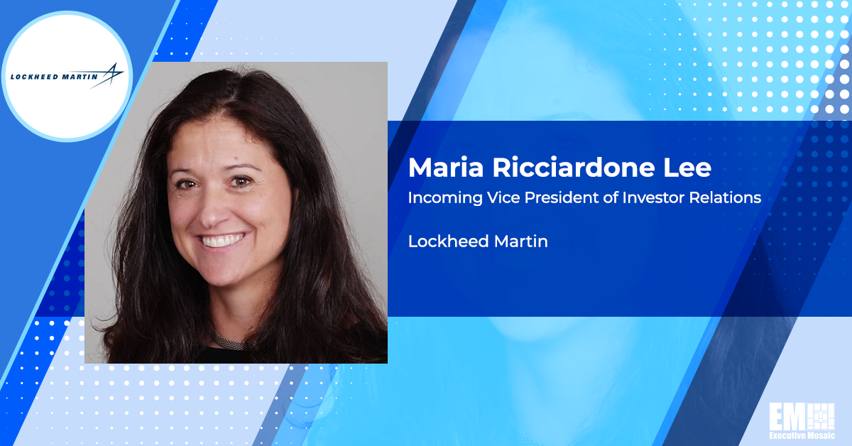Maria Lee to Succeed Greg Gardner as Lockheed Martin Investor Relations VP