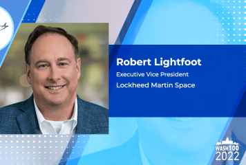 Lockheed Spacecraft Headed to Lunar Orbit for NASA’s Uncrewed Artemis Mission; Robert Lightfoot Quoted