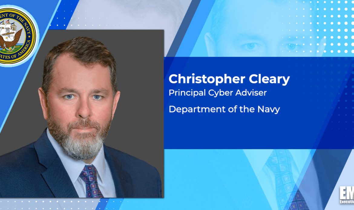 Christopher Cleary Talks Navy Cyber Strategy, Non-Kinetic Warfare in POC Event Keynote
