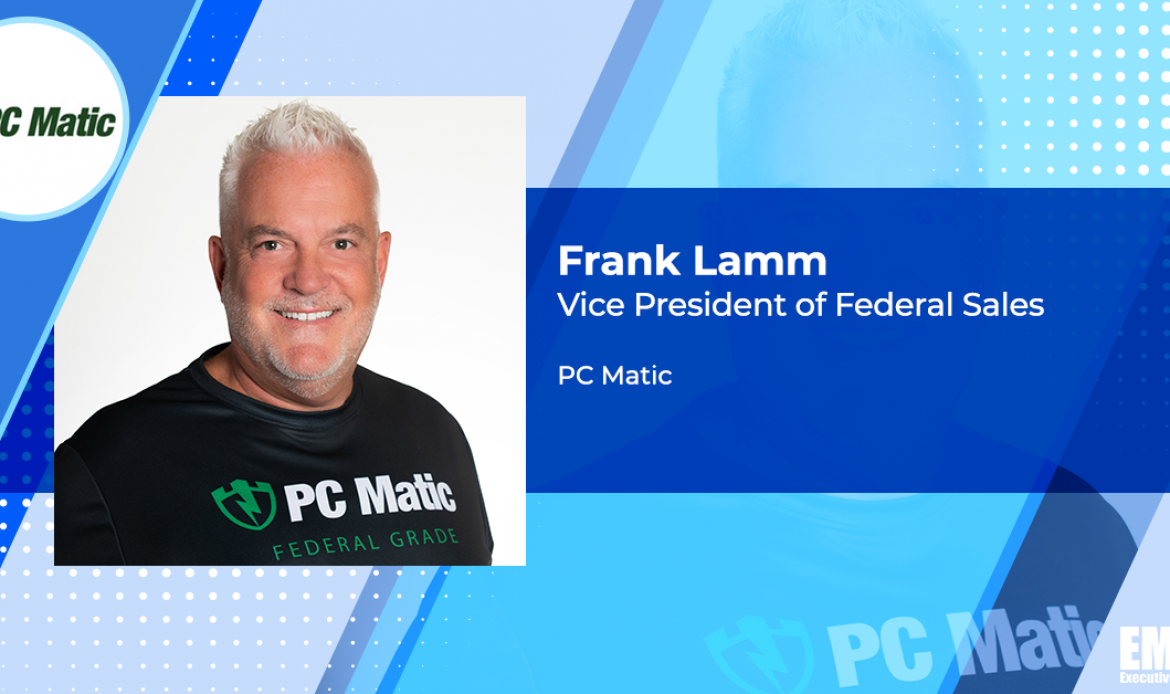 Frank Lamm Joins PC Matic as Federal Sales VP