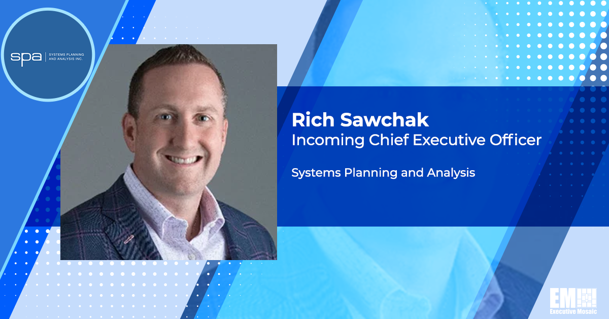 Rich Sawchak to Succeed William Vantine as SPA CEO