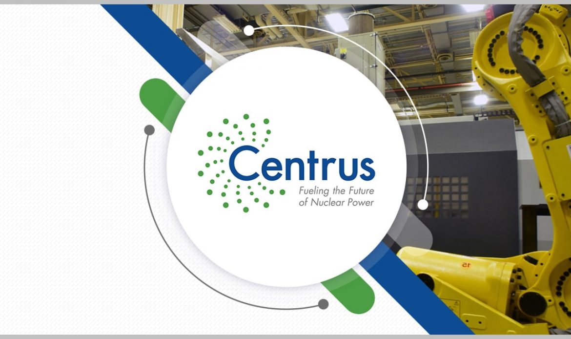 Centrus Energy to Demo Nuclear Reactor Material Production Under DOE Contract