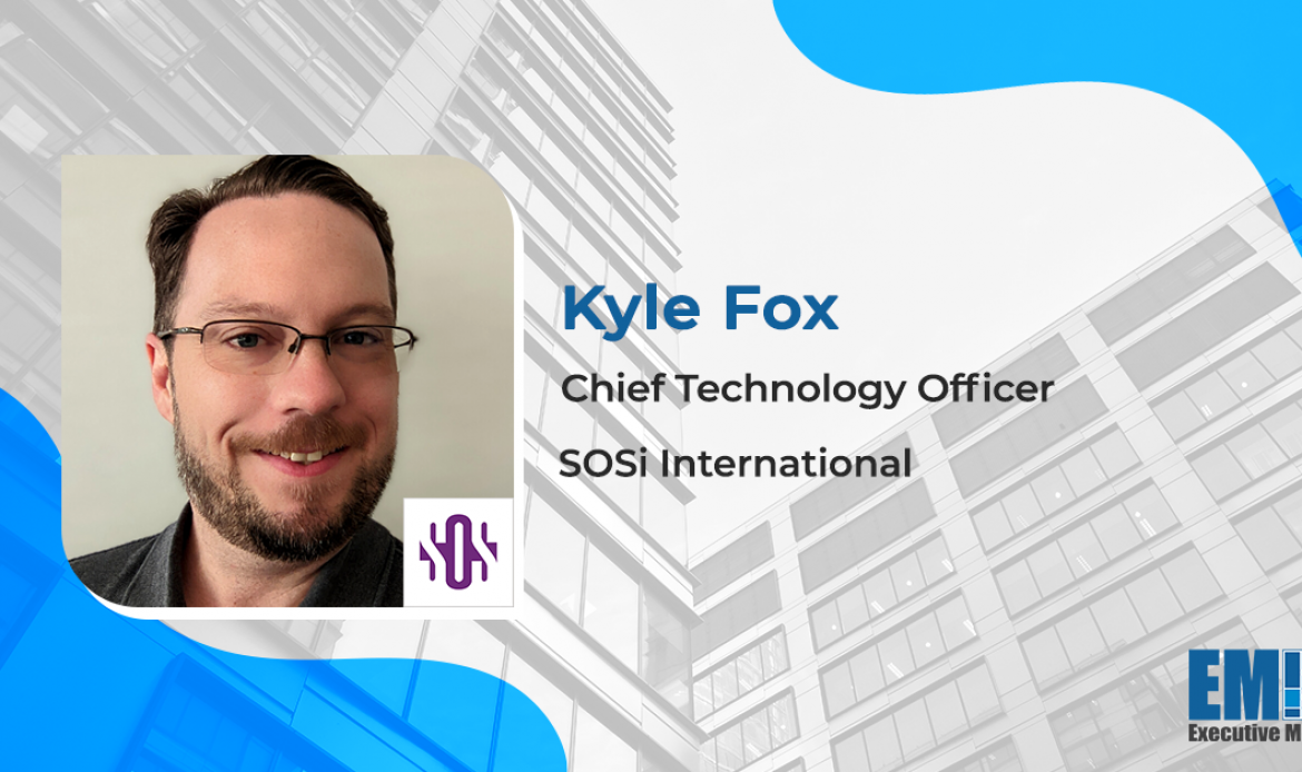 USAF Lead Software Engineer Kyle Fox Named SOSi CTO