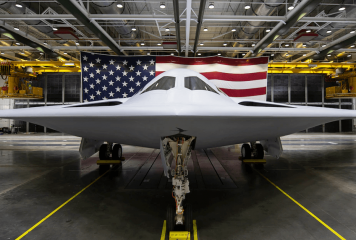Northrop, Air Force Give Public 1st Look at Long Range Strike Bomber; Kathy Warden, Lloyd Austin Quoted