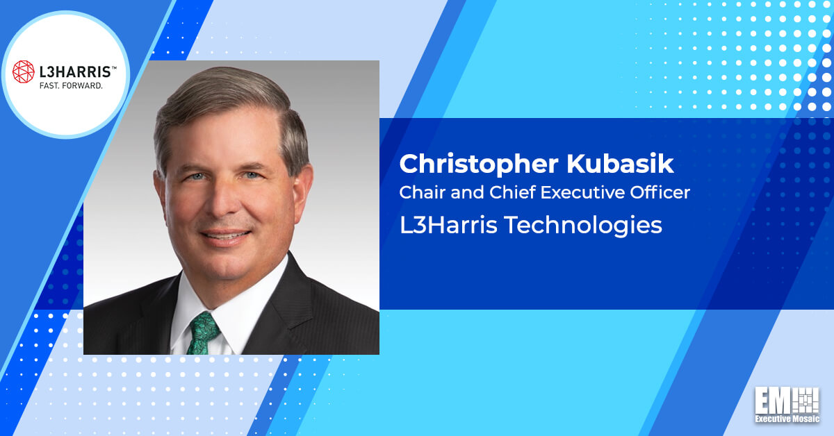 L3Harris Secures Regulatory Approvals for Link 16 Purchase; Christopher Kubasik Quoted