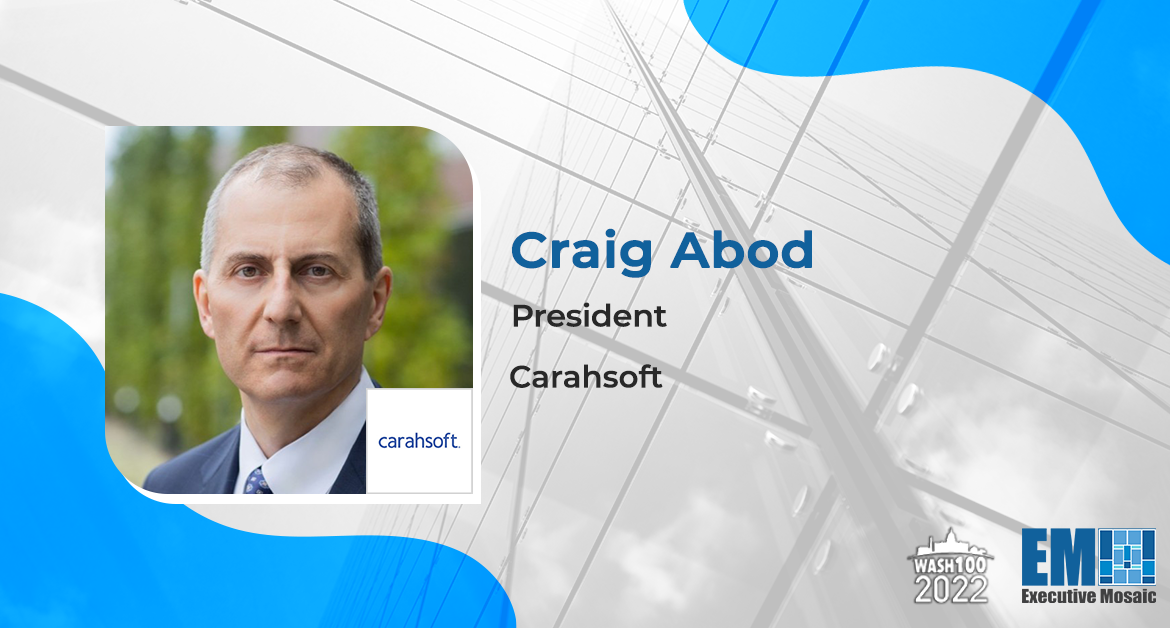 Carahsoft to Expand DOD Tech Offerings Under New BPA; Craig Abod Quoted