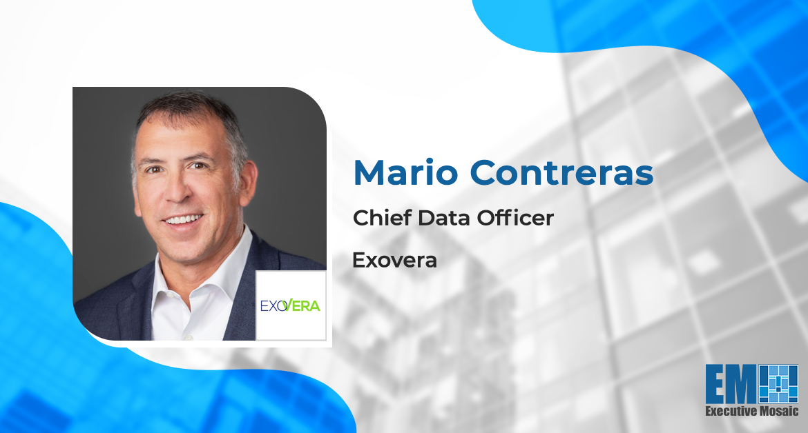 Mario Contreras Appointed Chief Data Officer at SOSi’s Exovera Subsidiary