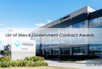 List of Merck Government Contract Awards