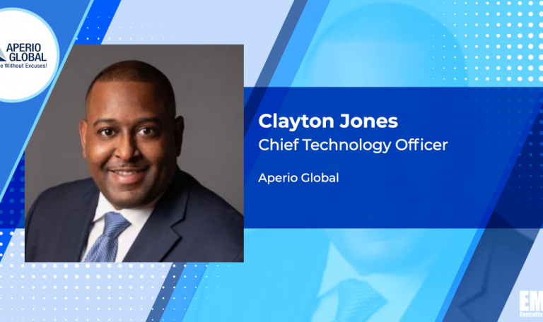 Clayton Jones Named Aperio Global CTO - GovCon Wire