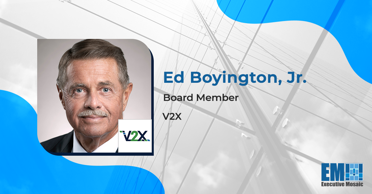 Ed Boyington Kicks Off Role as V2X Board Member