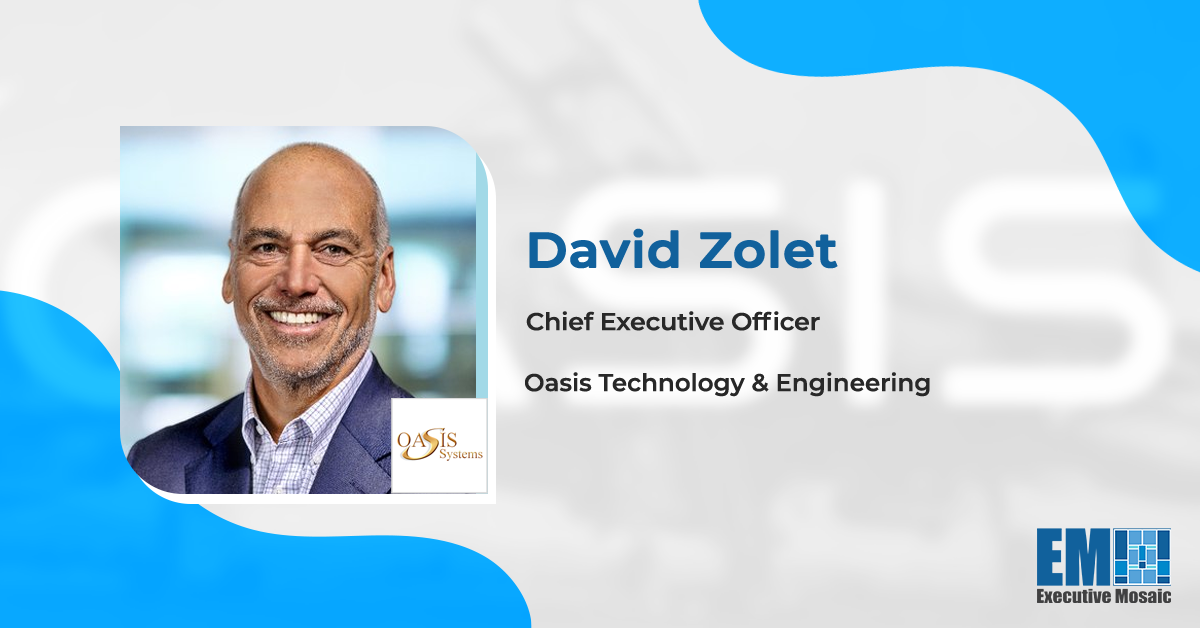 David Zolet Joins Oasis Technology & Engineering as CEO