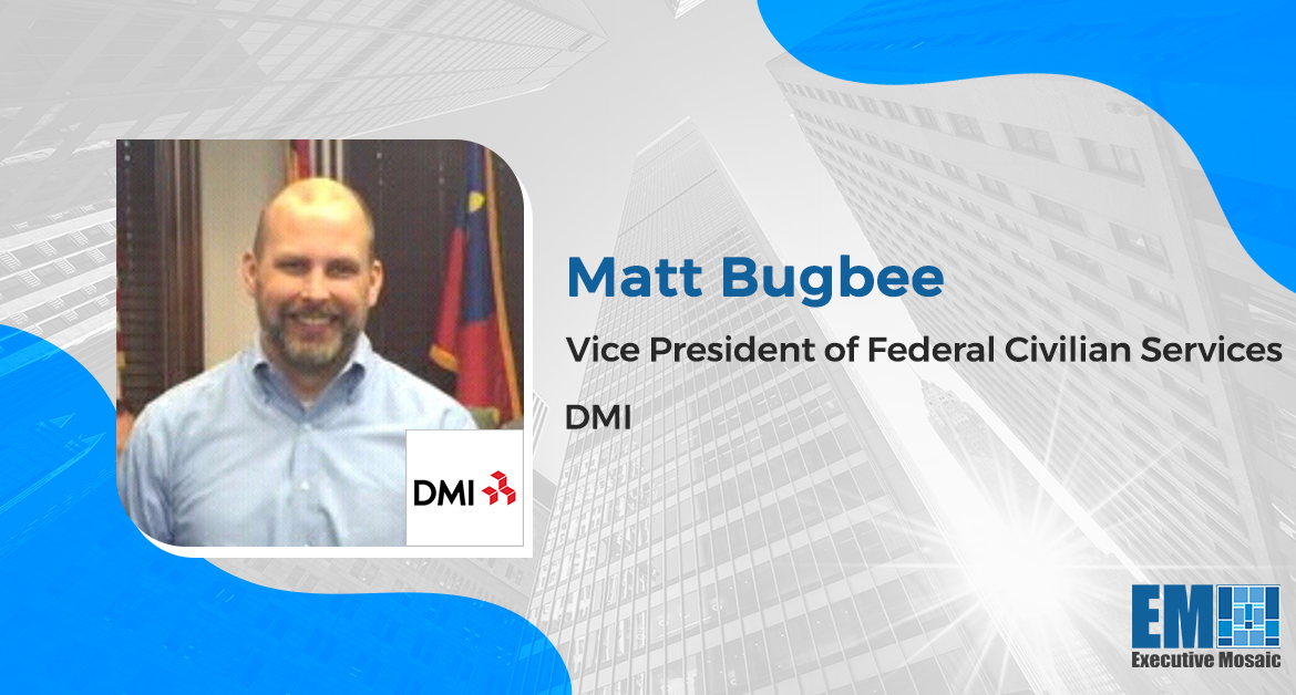 DMI Appoints Ex-Peraton Director Matt Bugbee as Federal Civilian Services VP