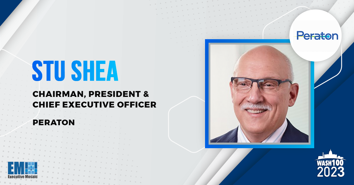 Peraton CEO Stu Shea Named to 2023 Wash100 for Leadership Strategy & Securing Key Contracts