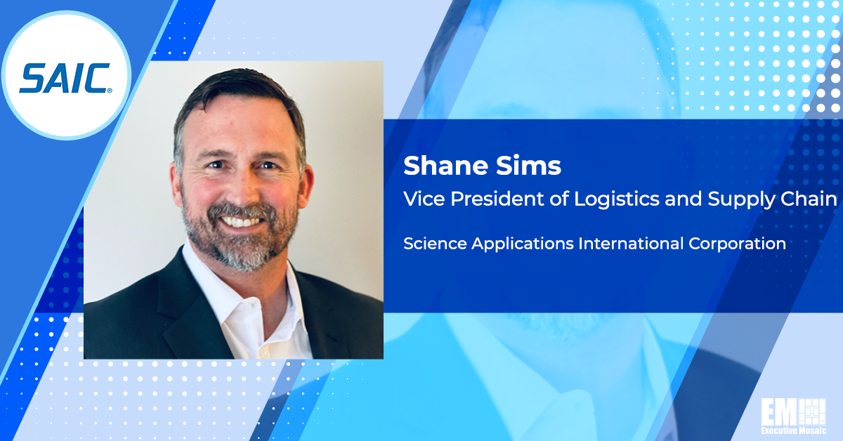 SAIC Appoints Shane Sims VP for Logistics & Supply Chain