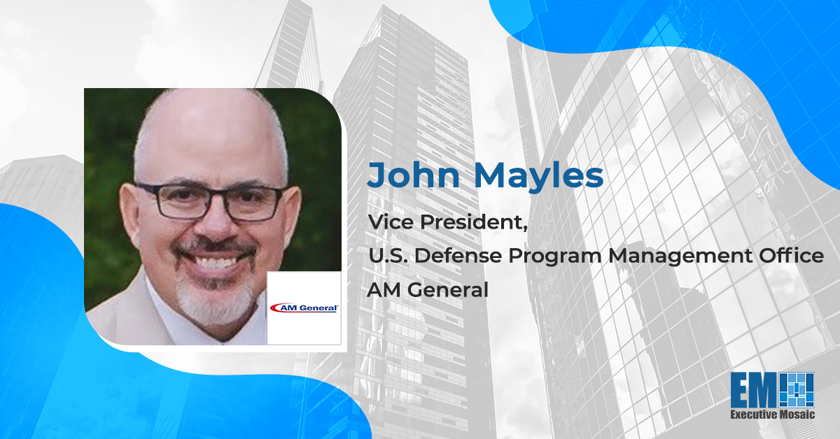 John Mayles Promoted to AM General Defense Program Management Office VP