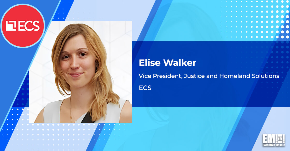 ECS Elevates Elise Walker to Justice & Homeland Solutions VP Role