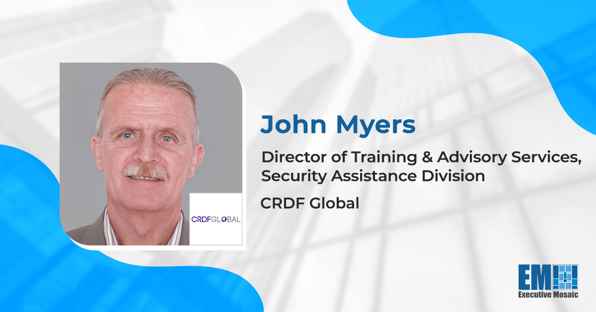John Myers Named CRDF Global Training & Advisory Services Director; Tina Dolph Quoted
