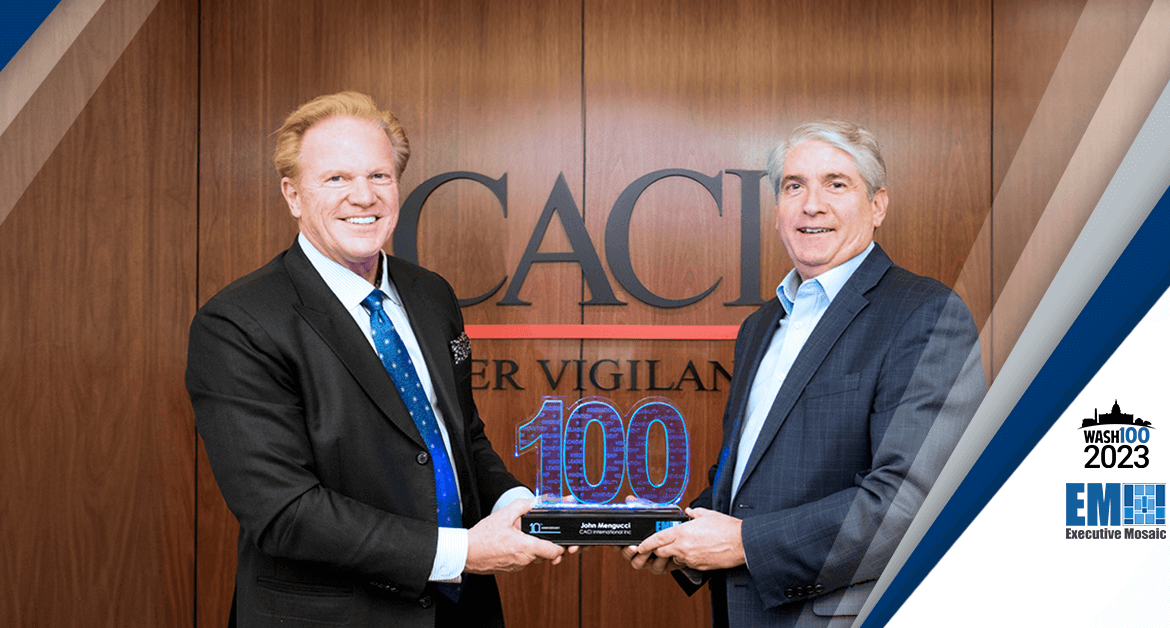 CACI CEO John Mengucci Presented With 2023 Wash100 Award