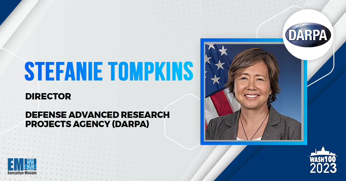 DARPA Director Stefanie Tompkins Earns 2023 Wash100 Award for Driving Agency Initiatives, Empowering Next Generation of Innovators