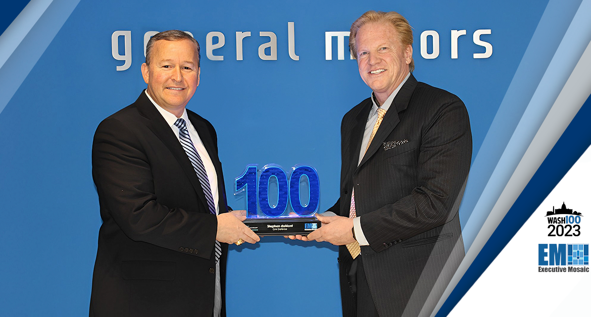 GM Defense President Steve duMont Receives 2023 Wash100 Award