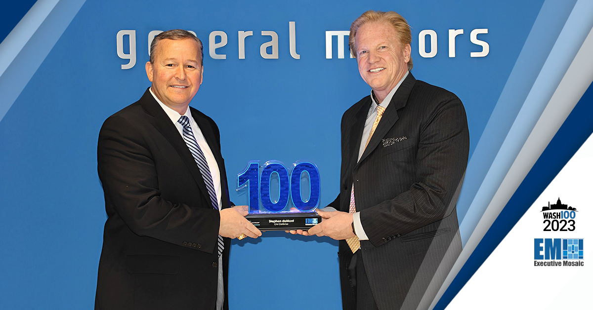 GM Defense President Steve duMont Receives 2023 Wash100 Award