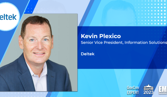 Deltek Study Reveals Positive Outlook Among Government Contractors; Kevin Plexico Quoted