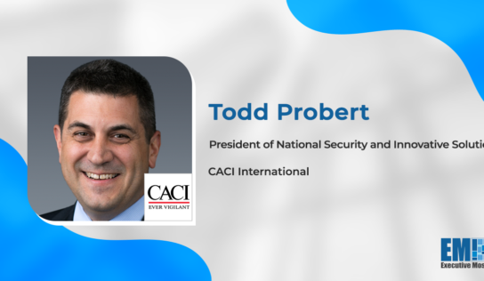 CACI Secures $1.2B Navy Spectral IDIQ Contract; Todd Probert Quoted